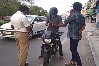 Two-wheeler drivers violating  covid-19 restrictions - fined Rs 8 lakh