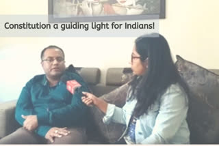 Constitutional expert Dr Parantap Das speaking to ETV Bharat