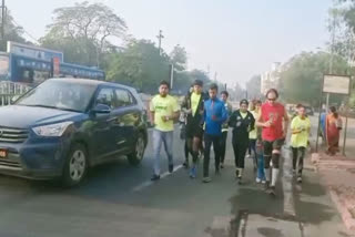 Marathon started from Indore to Bhopal