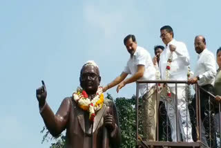 GOVT CHIEF WHIP at ambedkar statue