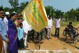 Sports competitions for handicapped in adilabad