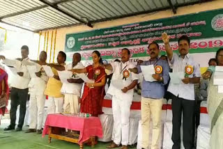 PLEDGE_by students in adilabad on eve of constitution day