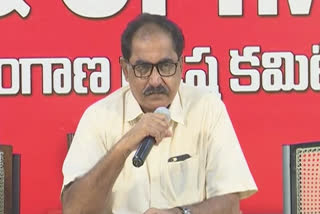 cpm state secretary thammineni veerabhadram fairs on TRS Government