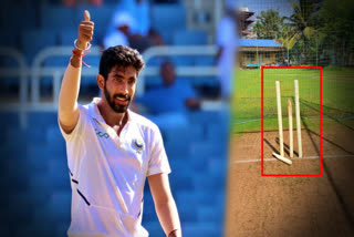 jasprit Bumrah shared the picture of broken stumps after practice