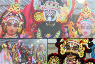 school kalolsavam  yakshaganam  art form of thulunadu  60 th state school youth festival  യക്ഷഗാനം  സംസ്ഥാന സ്‌കൂള്‍ കലോത്സവം  കാസര്‍കോട് കലോത്സവം  25 വര്‍ഷങ്ങൾ  കുമ്പള പാര്‍ഥിസുബ്ബ  ഷേണി ഗോപാലകൃഷ്‌ണ ഭട്ട്  ചന്ദ്രഗിരി അമ്പു