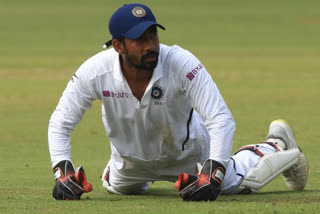 ind vs ban kolkata test :  Wriddhiman Saha undergoes successful surgery for finger injury