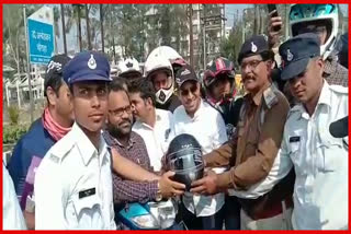 bike rally taken out in bhopal