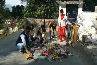 Polythene free campaign Ambwala Sainwala Panchayat