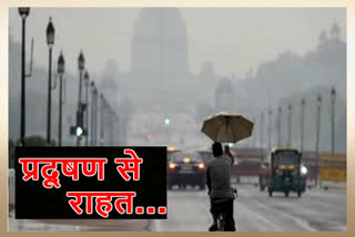 Relief from increasing pollution after rain in delhi-NCR