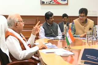 cm manohar lal meeting with Excise and Taxation Departmen