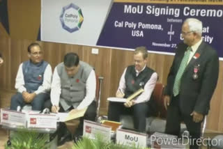 MOU between Ganpat University and Kalpoli University