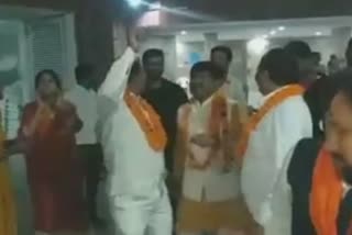 parbhani shivsena MP Sanjay Jadhav celebration in delhi