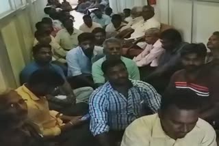 bsnl workers protest for puducherry