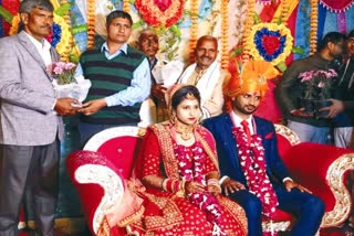 fire crackers free and dowry free marriage in Rewari