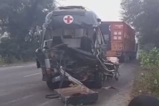 Army ambulance collided with truck