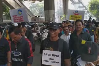 bpcl worker agitation