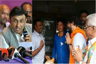 Actor Bhuvan Campaigning for Dr.sudhakar