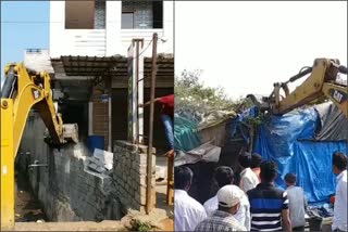 Elimination of encroachments at kagaznagar