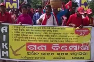 CPI protest in raygada