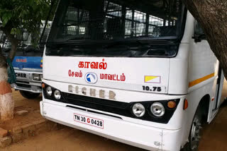 Police English Sticker Removed and Written in Tamil in Police Vehicles