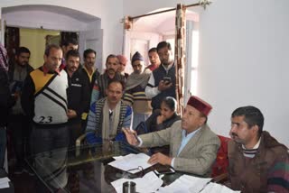 Rajiv Bindal held a meeting with officials in nahan