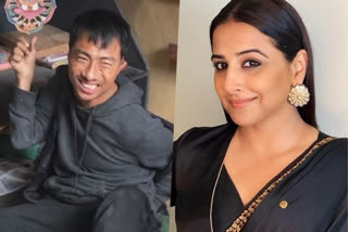 Vidya Balan Shares Video Of Pema Who Work With His Feet only and does beautiful wood carvings