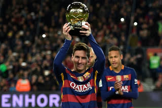 argentine star lionel messi got bgallon dOr 2019 for the sixth time from France Football