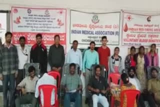 Self-motivated blood donation camp at Shah-Shib Engineering College