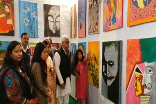 श्रीगंगानगर न्यूज, राजस्थान कल्चर, painting exhibition, sriganganagar news