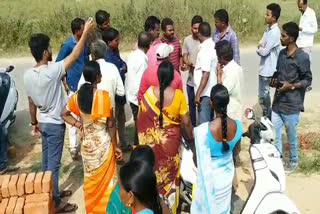 people protest that some encroached their land in nirmal