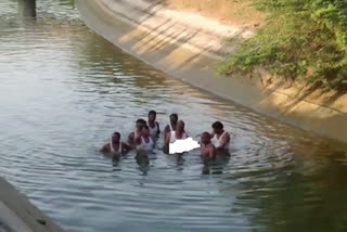 man dead fall in bheema canal in wanaparthy district