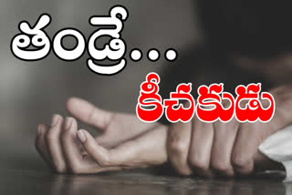father commited rape on daughter at banaganapalli