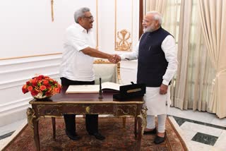 Shrilanka President Gotabaya Rajapaksa meet PM Modi