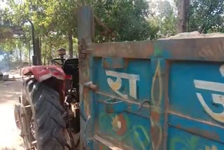 A tractor was seized