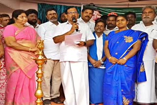 minister mafoi pandiyarajan in medical camp