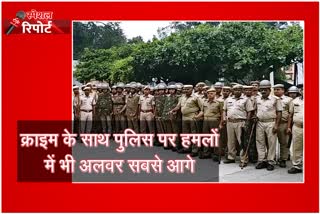 पुलिस पर हमलों के मामले में अलवर जिला आगे,  Alwar district is on top in case of attacks on police