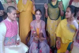 mehndi ceremony of wrestler babita phogat