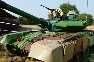 Indian Army presents T90 Sky Tank at Military Literature Fest