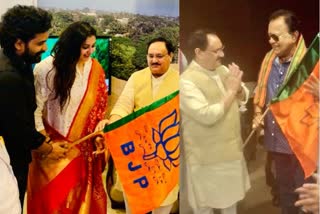 Cine stars Radha Ravi, Namitha join BJP