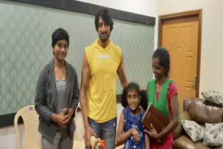 Actor sudeep visit to Special fans