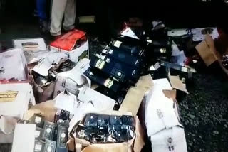 Rajgarh Police seized 23 lakh rupees illegal liquor