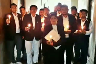 lawyers candle march in faridabad justice for hyderabad lady doctor