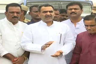 CENTRAL MINISTER SANJIVKUMAR SPOKE ON SHAMSHABAD INCIDENT