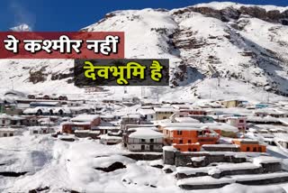 Snowfall in badrinath