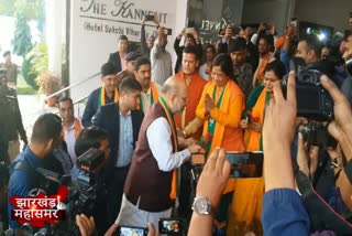 BJP national president Amit Shah reached Jamshedpur