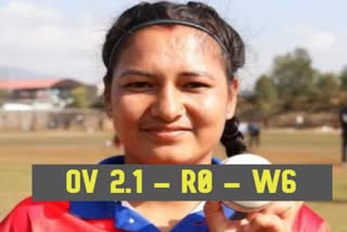 Anjali Chand registers T20I's best bowling figure