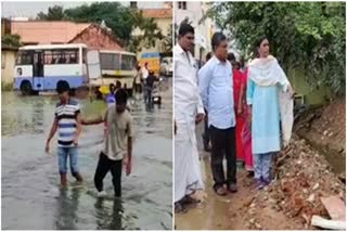 flood inspection, வெள்ளம் சூழ்ந்த பகுதிகளை பெயரளவில் பார்வையிட்ட அலுவலர்கள்