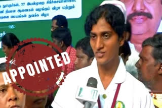 For the first time ever, a transgender woman was appointed on Monday as a nurse by Tamil Nadu Health and Family Welfare Department.