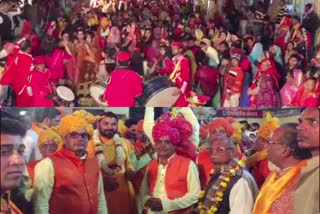 jaipur news  rainwal news  thakurji 55th marriage festival  celebrated thakurji 55th marriage  जयपुर की खबर  रेनवाल की खबर  ठाकुर जी का विवाह  55वां विवाह महोत्सव