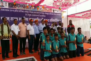 Tribe sports competition, Tribe sports competition in banswara, Tribe sports competition medal, जनजाति खेलकूद प्रतियोगिता